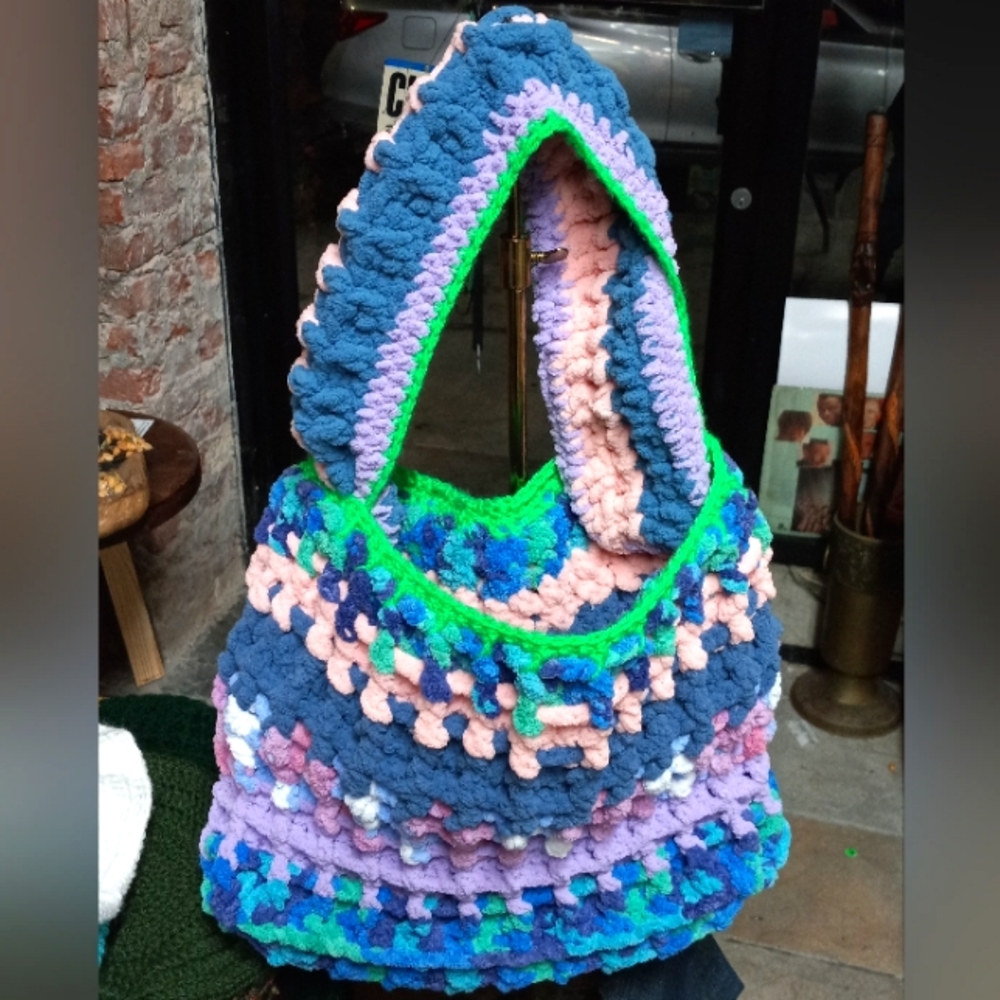Crochet Handmade Soft Chunky Yarn Blend Design Style